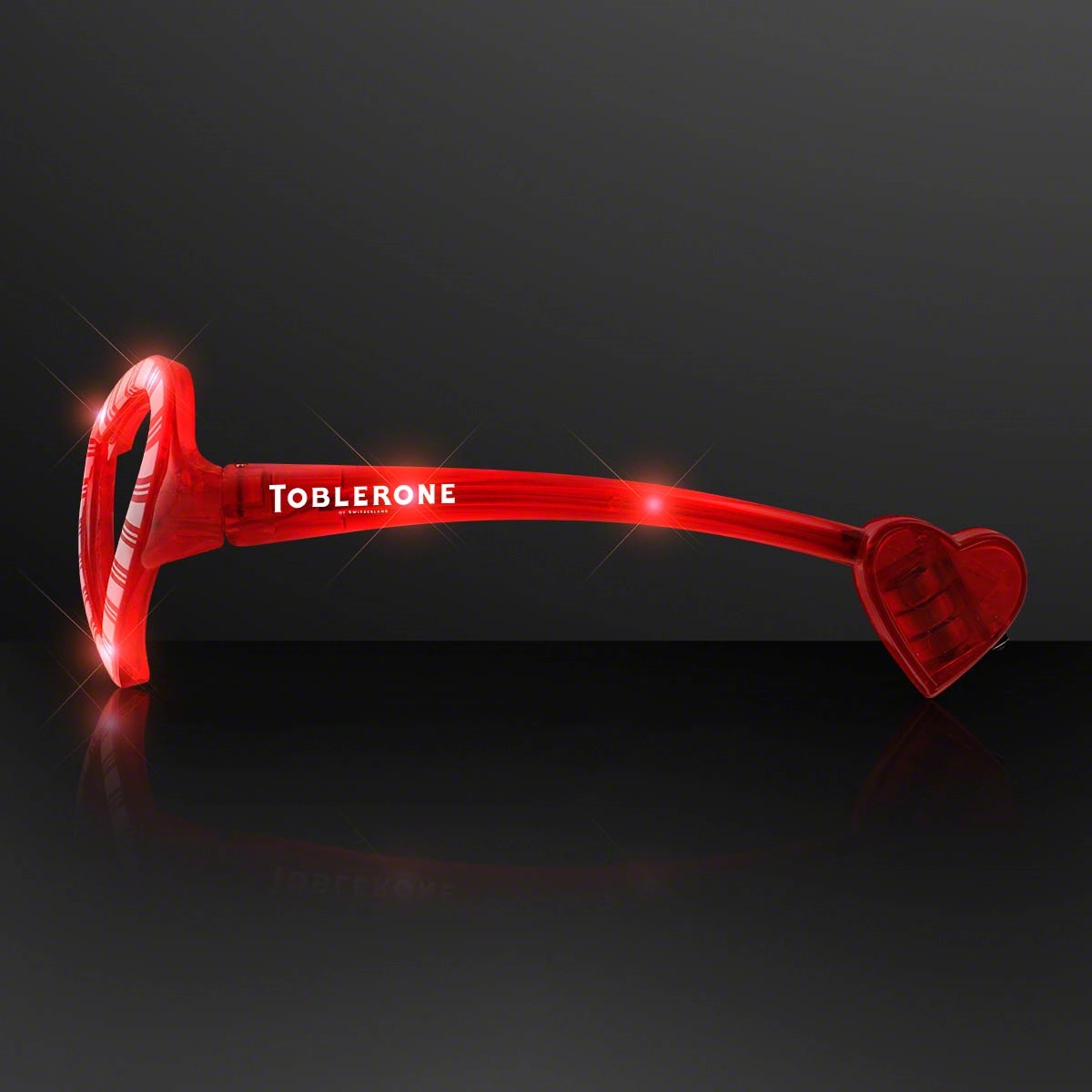 Holiday Hearts Light Up Candy Cane Glasses 2