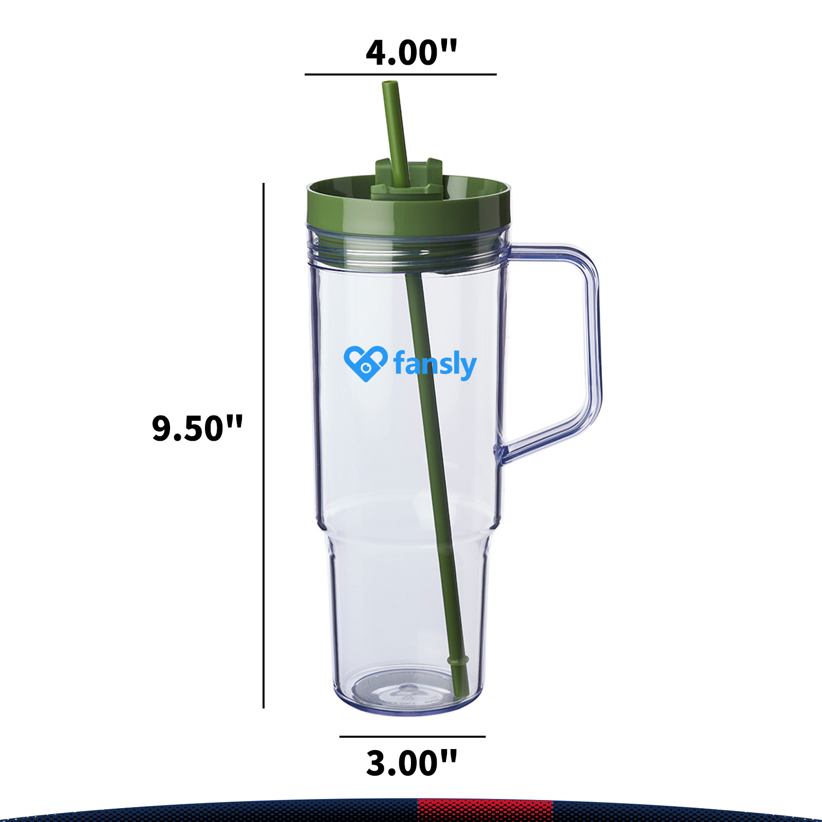 40 Oz. Lincoln Plastic Tumbler 9