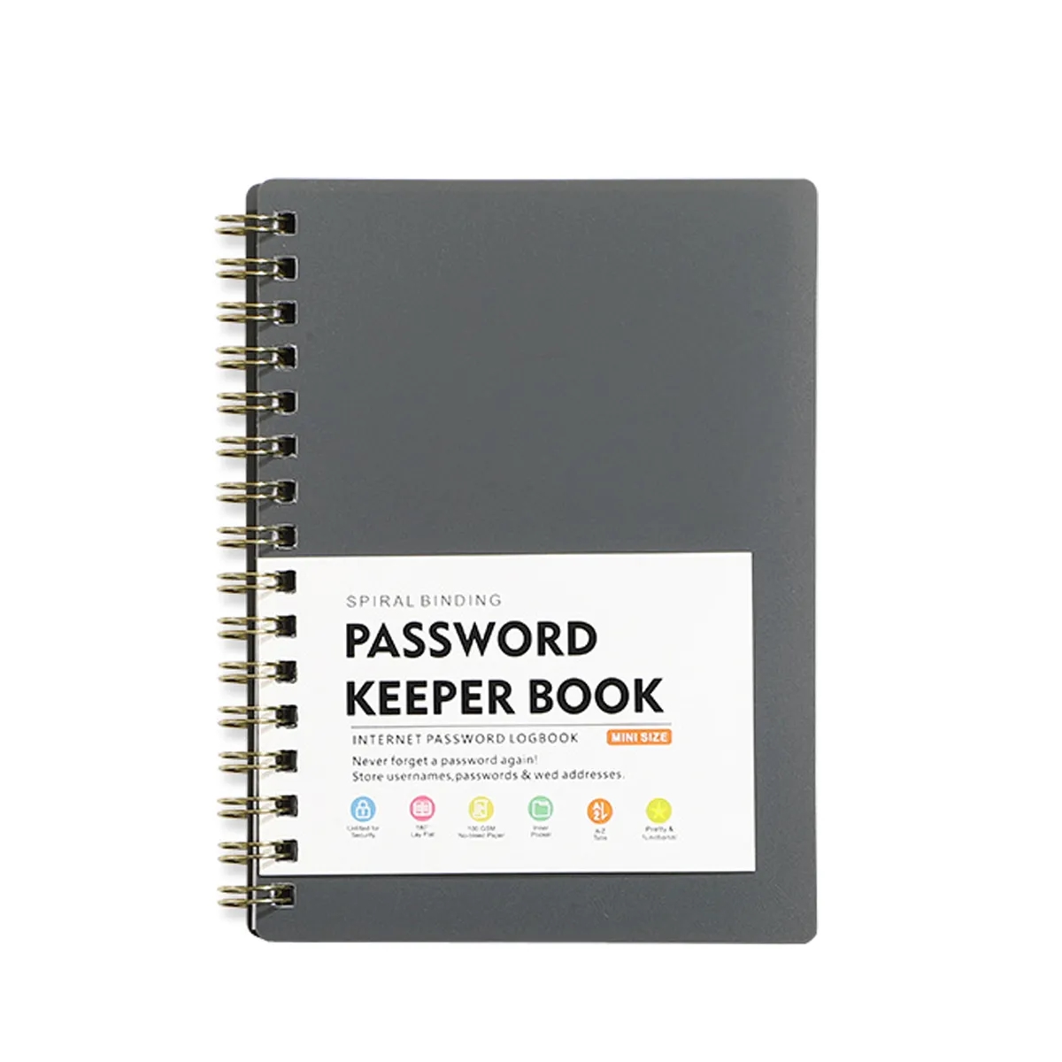 A6 Password Book With Alphabetical Tabs 8