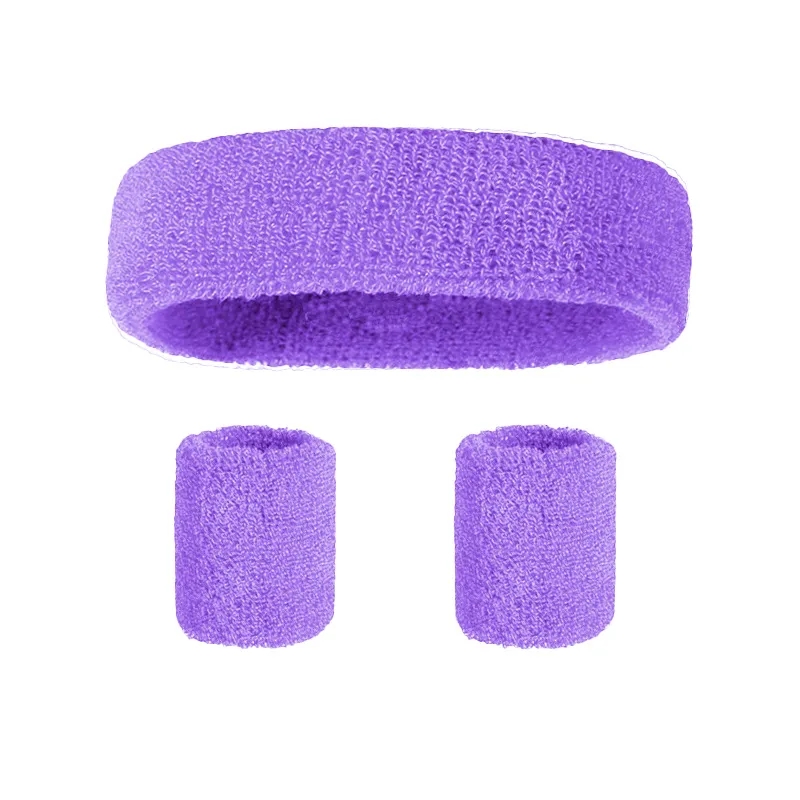 Sweat Absorbing Headband Wristband Set 9