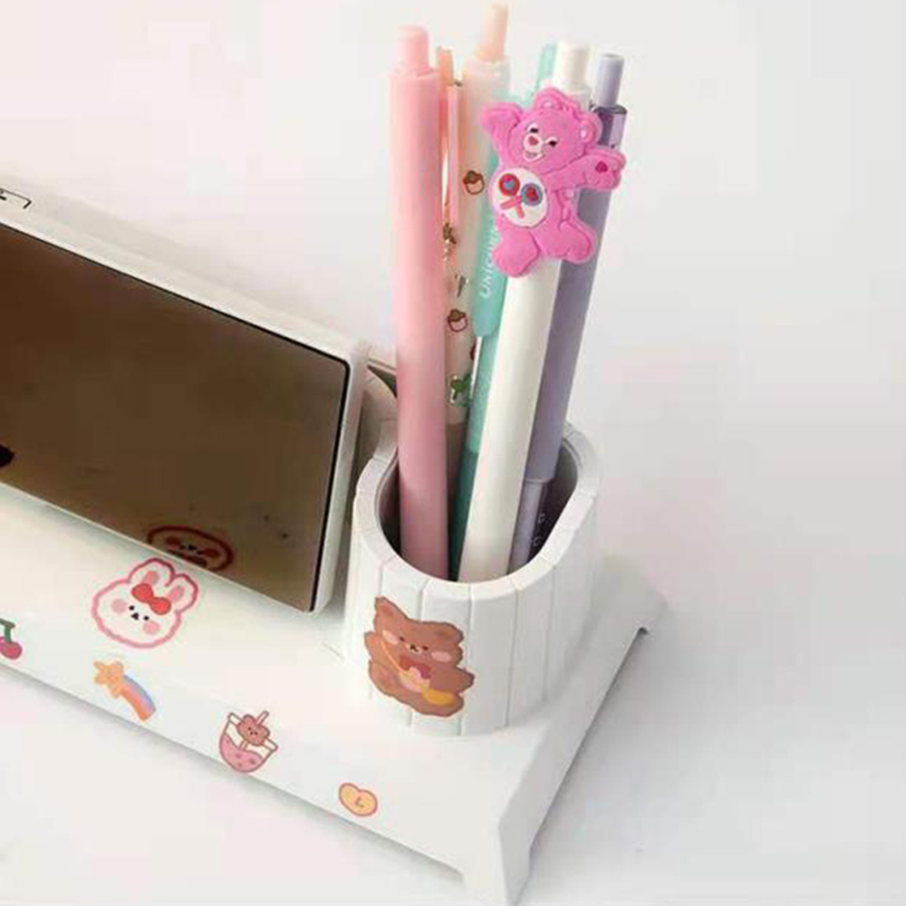 Desk Organizer with Clock Pen Holder 4