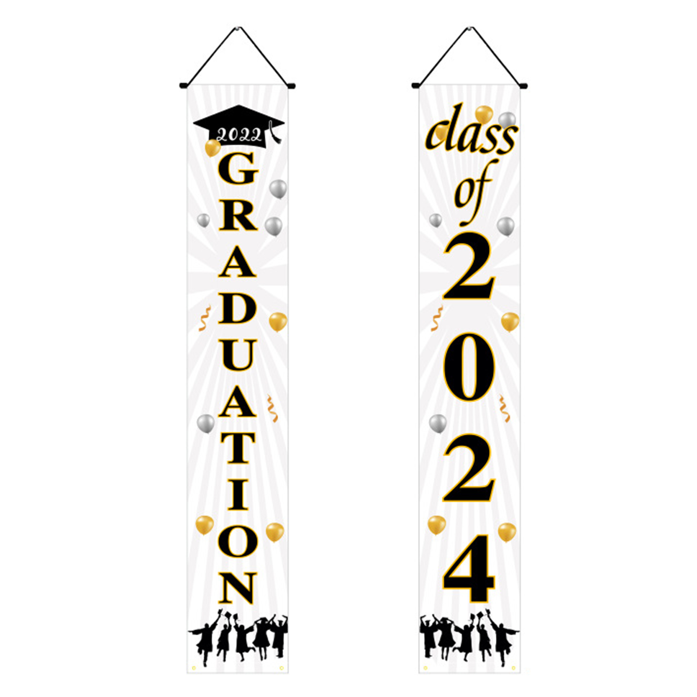 Polyester Graduation Season Event Party Decoration Couplet 7