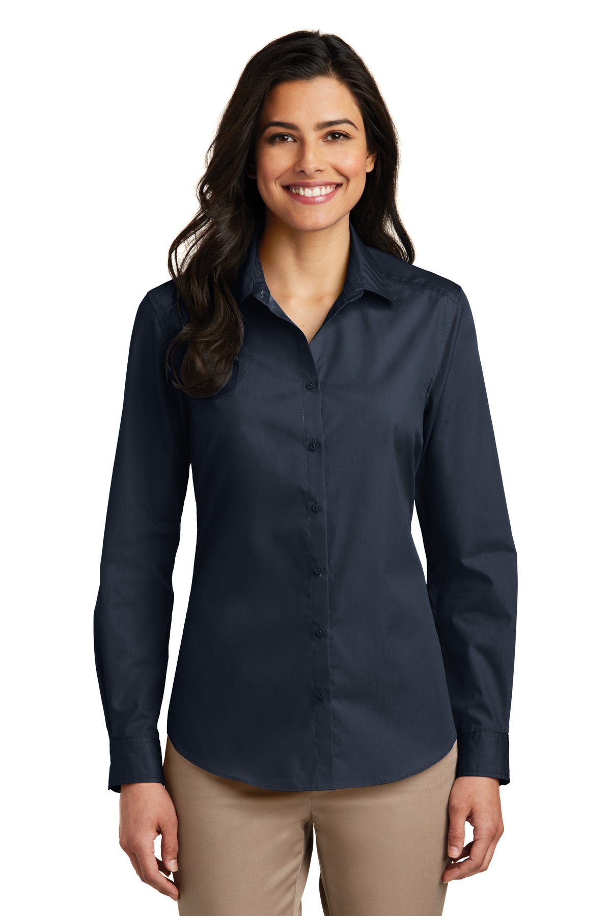 Port Authority Women's Long Sleeve Carefree Poplin Shirt. LW100 58