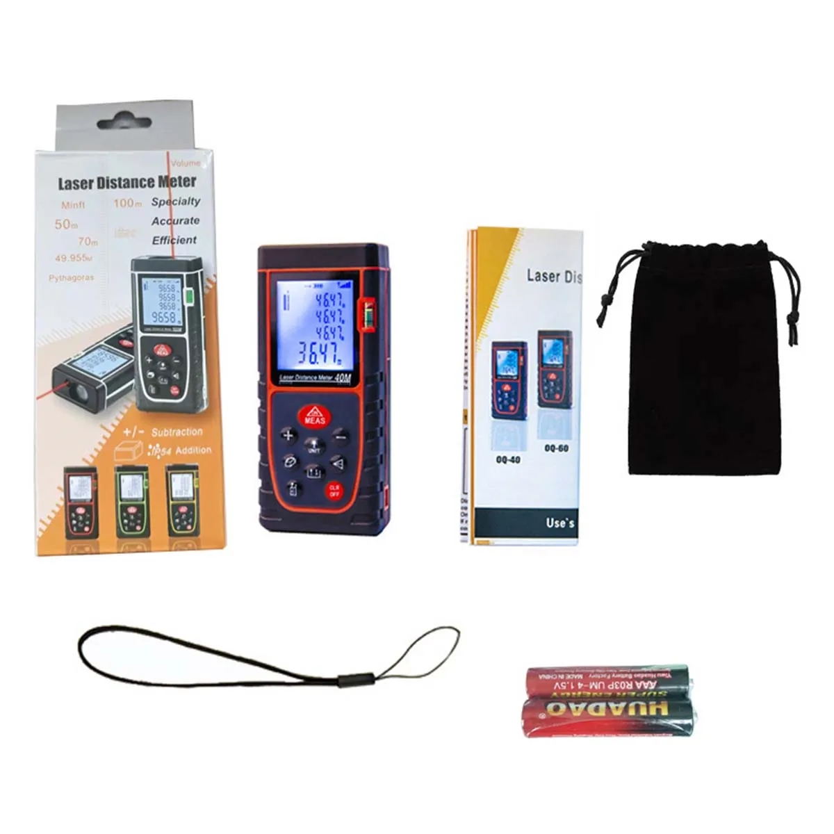 40/60/80/100M Laser Rangefinder Electronic Ruler 2