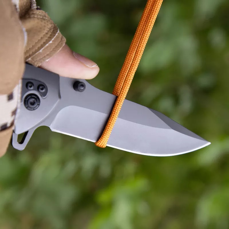 ApexBlade - Burlwood Folding Pocket Knife With Stainless Steel Blade Full Color Optional 1