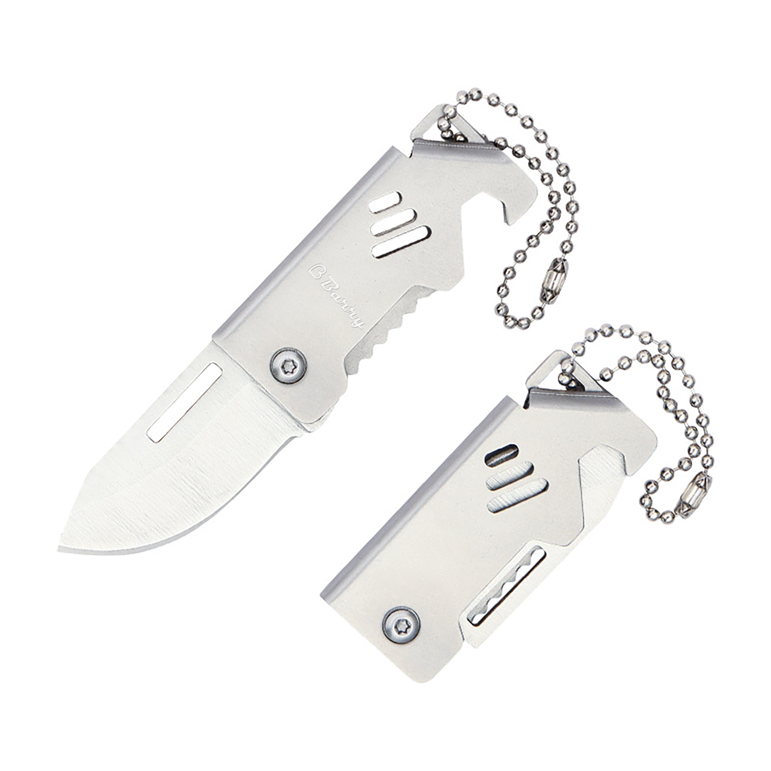 Mini Portable Foldable Stainless Steel Knife Keychain