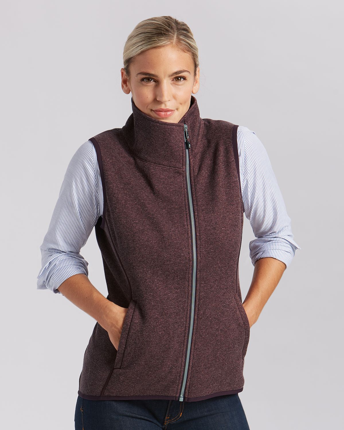 Mainsail Sweater Knit Womens Asymmetrical Vest
