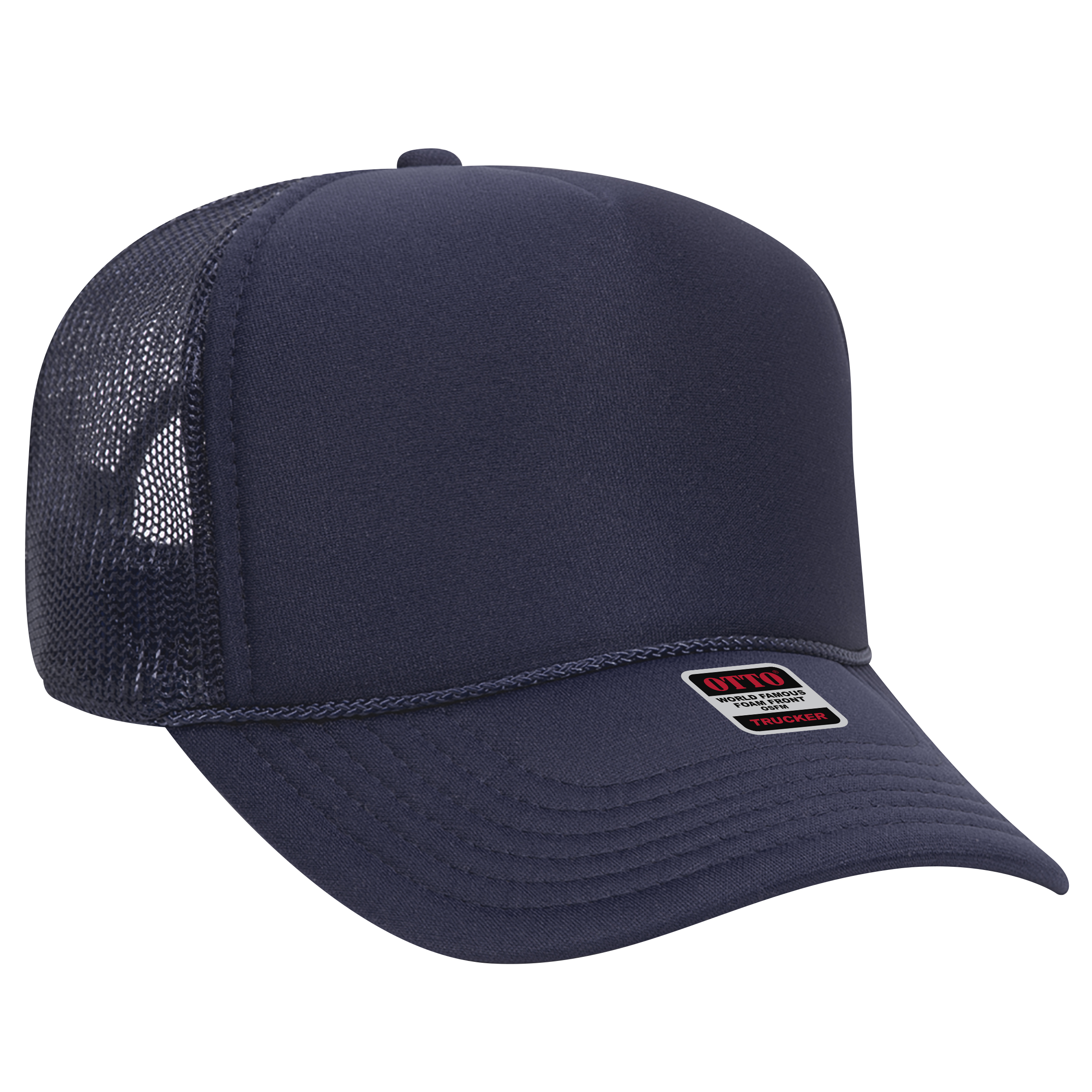 OTTO CAP® 5 Panel Mid Profile Mesh Back Trucker Hat 46