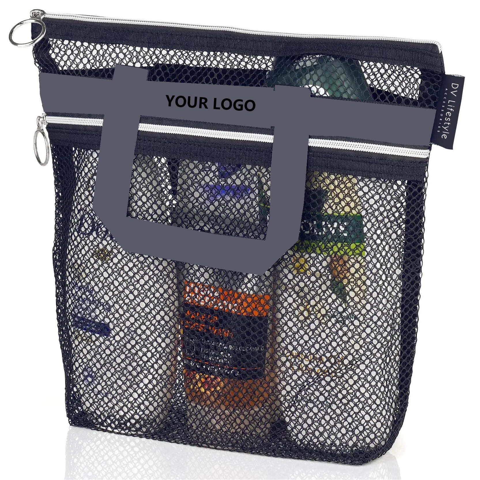 Shower Bag Tote Mesh Caddy Toiletry Organizer 3