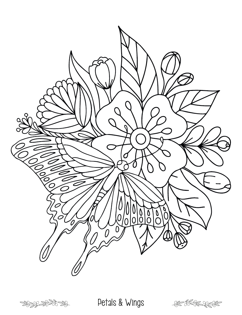 Good Value™ Floral Bliss Adult Coloring Book 2