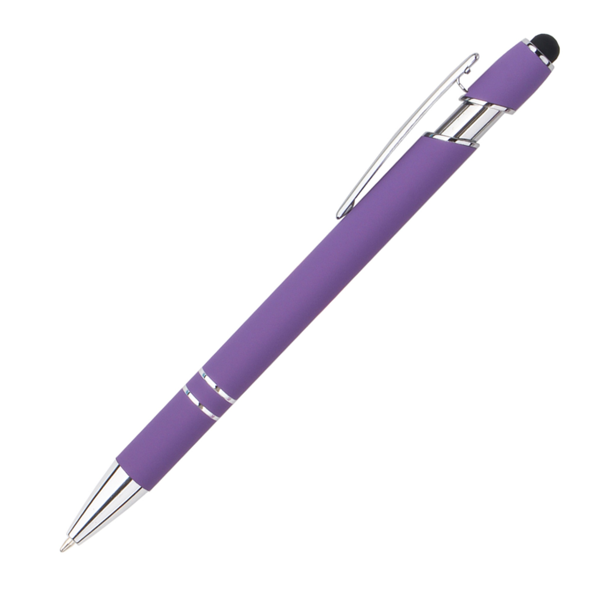 Stylus Tip Metal Ballpoint Pen 2-in-1 Retractable Design 13