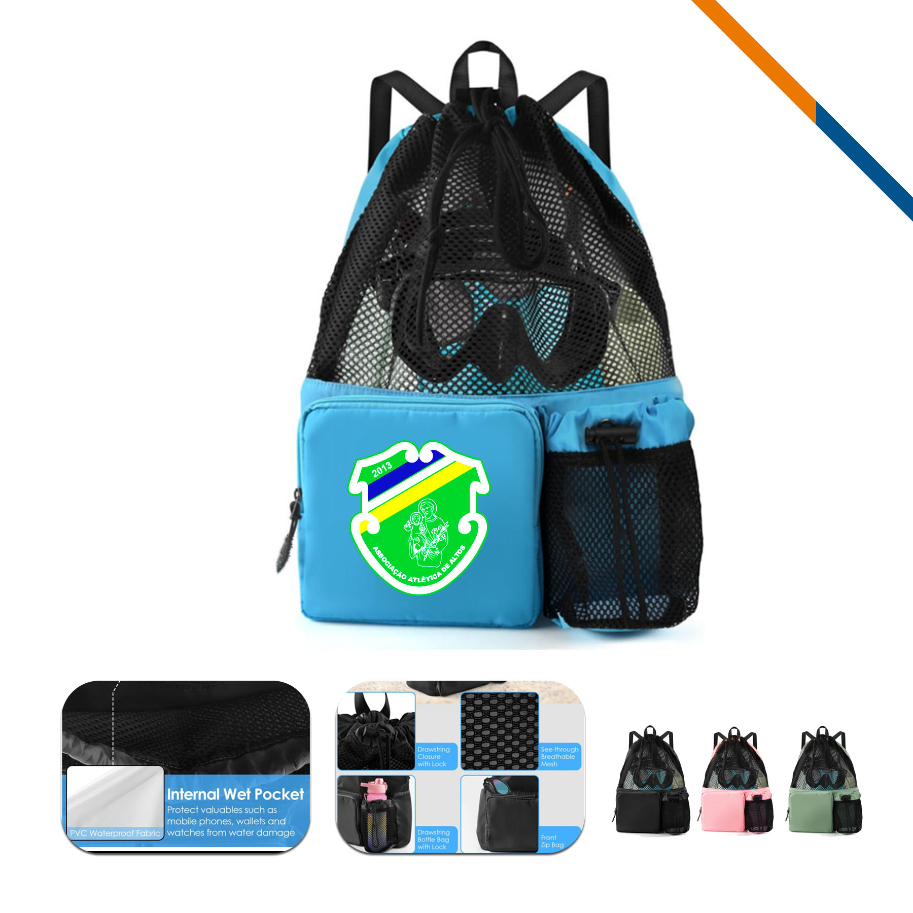 Kiora Multifunctional Drawstring Backpack 8
