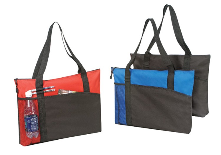 Poly Tote Bag with Zipper 1