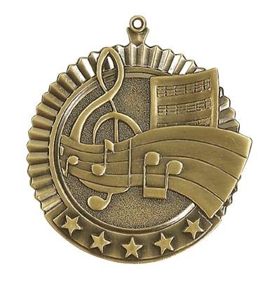 Music Star Medal 2 3/4" 2