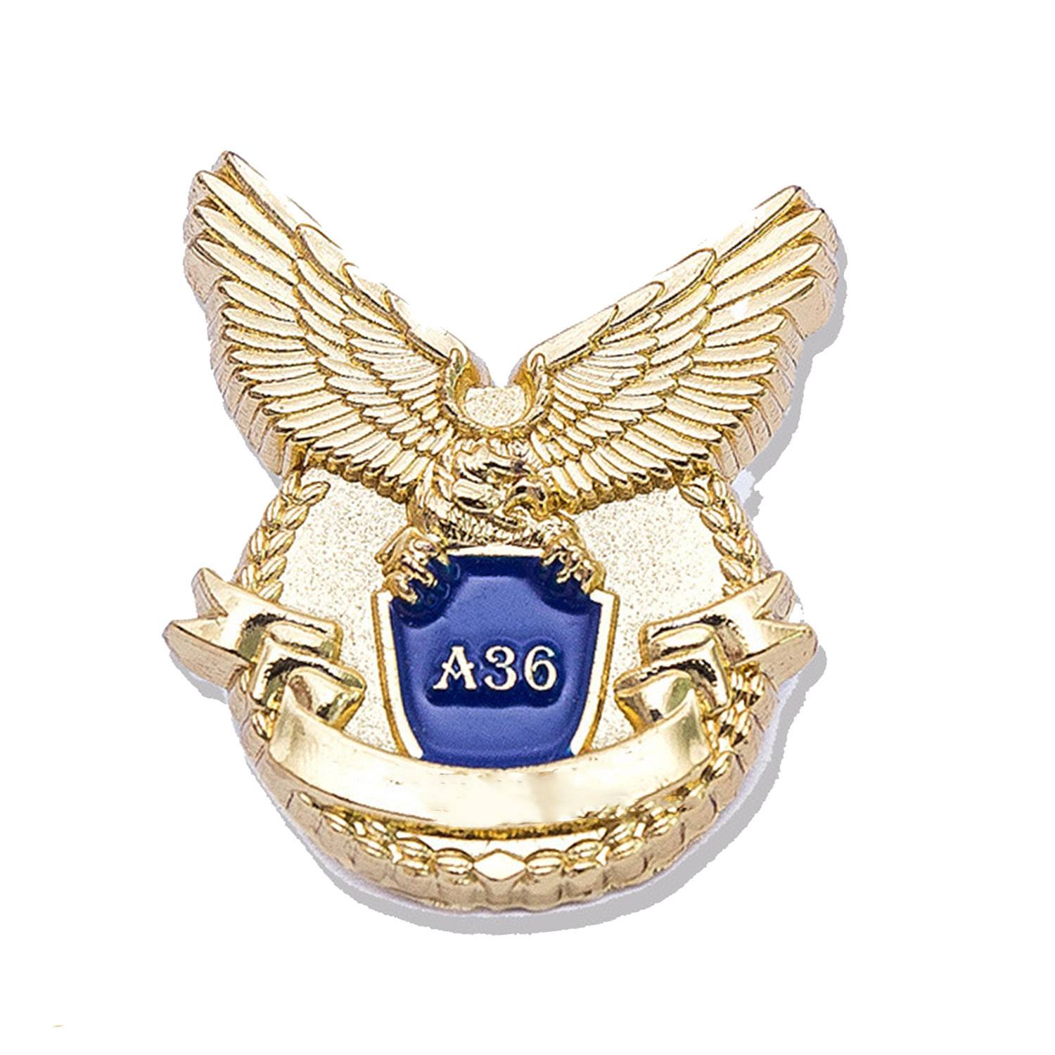 Customized metal brooch badges 4