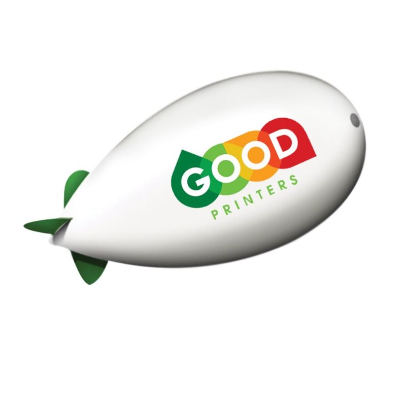 Helium Inflated Blimp, Black, 4 Color - 25'L x 8.5'Dia. 2