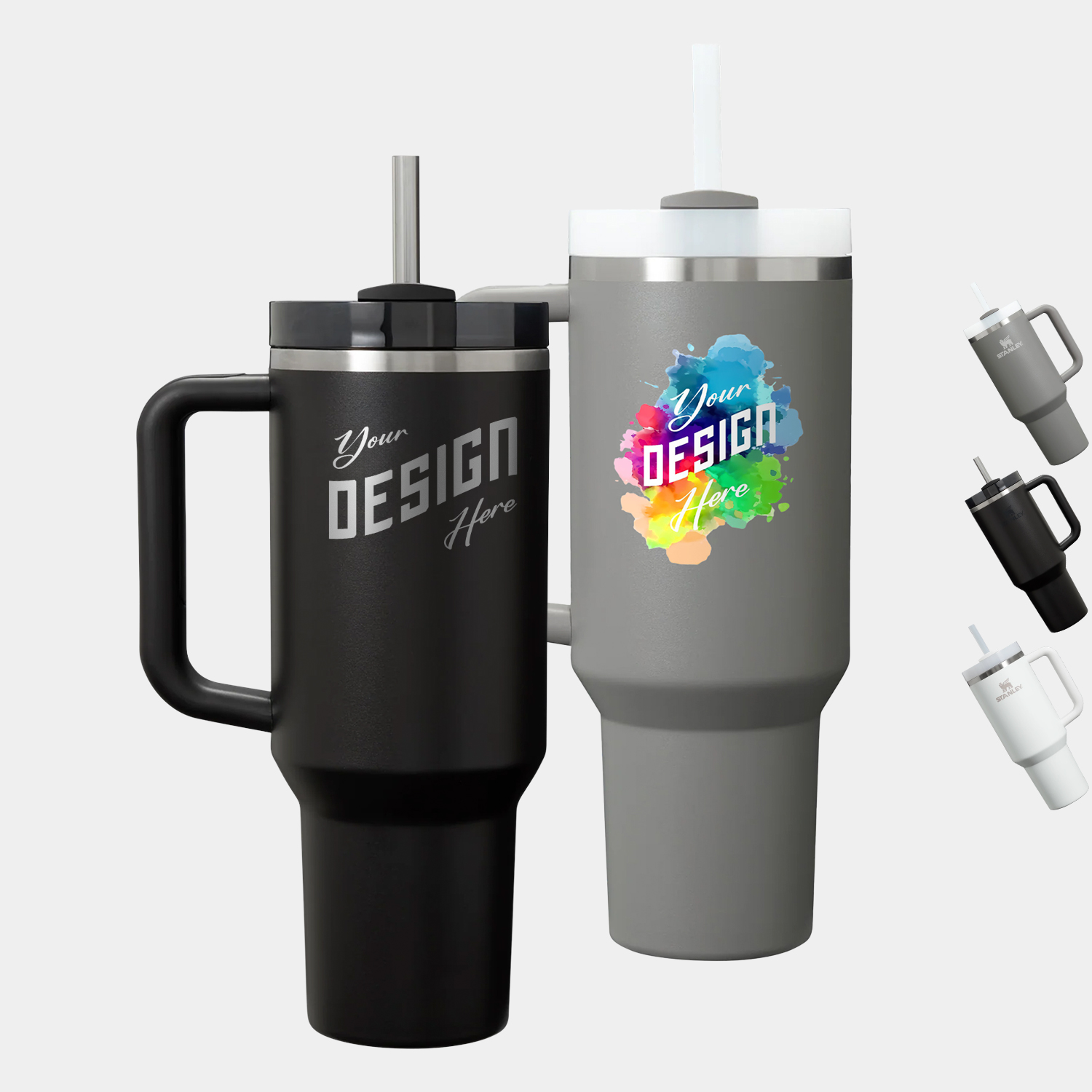40 oz Stanley® Stainless Steel Insulated Quencher Travel Mug 2