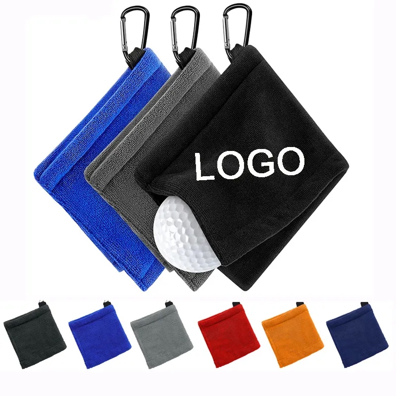 Microfiber Golf Ball Cleaning Towel With Carabiner 6