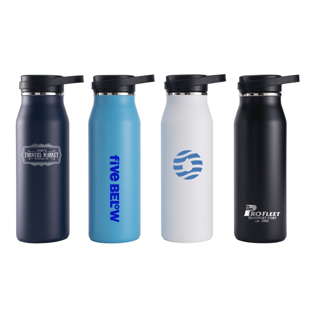 32oz Stainless Steel Vacuum Insulated Water Bottle With Carry Handle Lid, custom water bottle with logo imprint 3