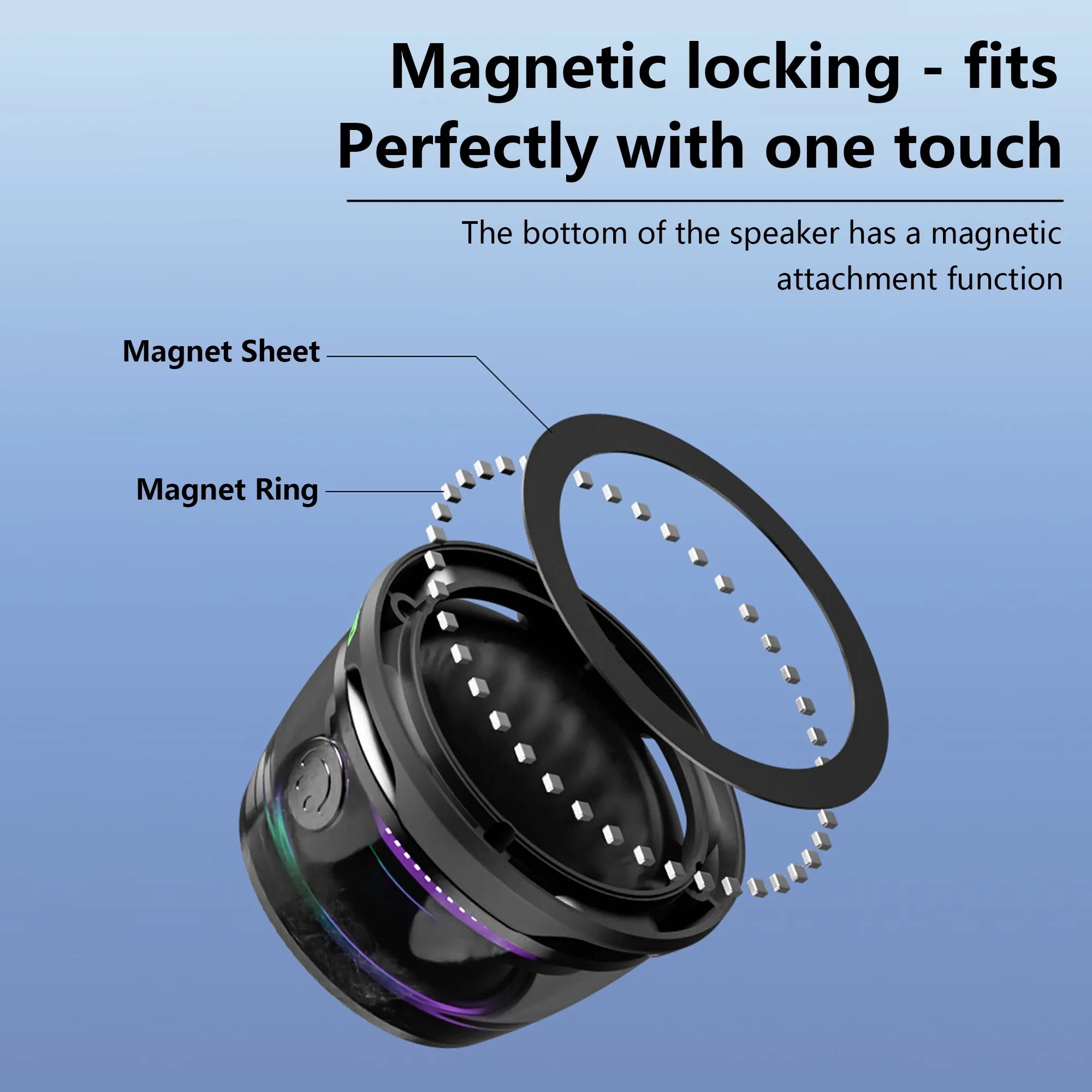 Portable Magnetic Wireless Speaker 5