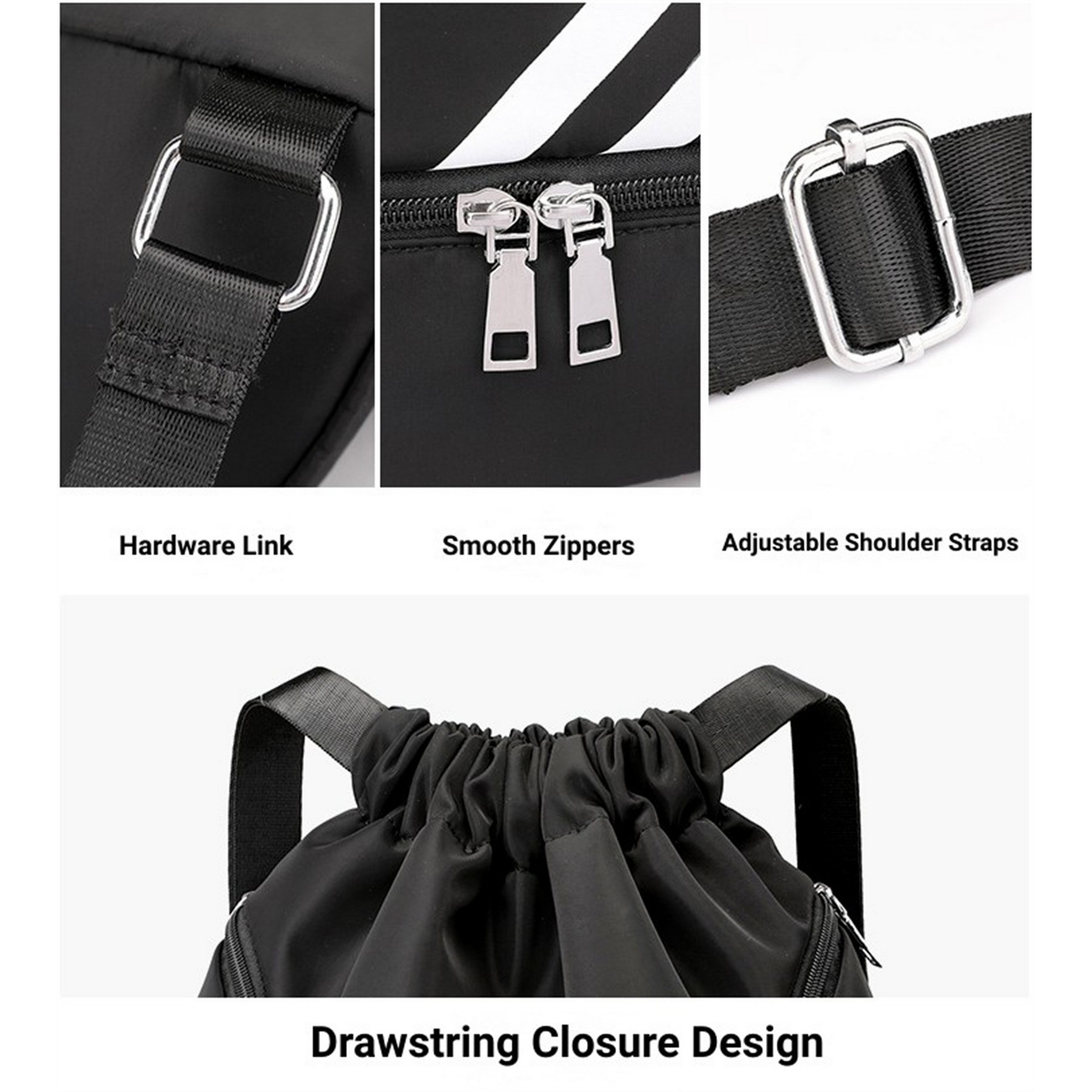 Dry And Wet Separation Drawstring Backpack 6