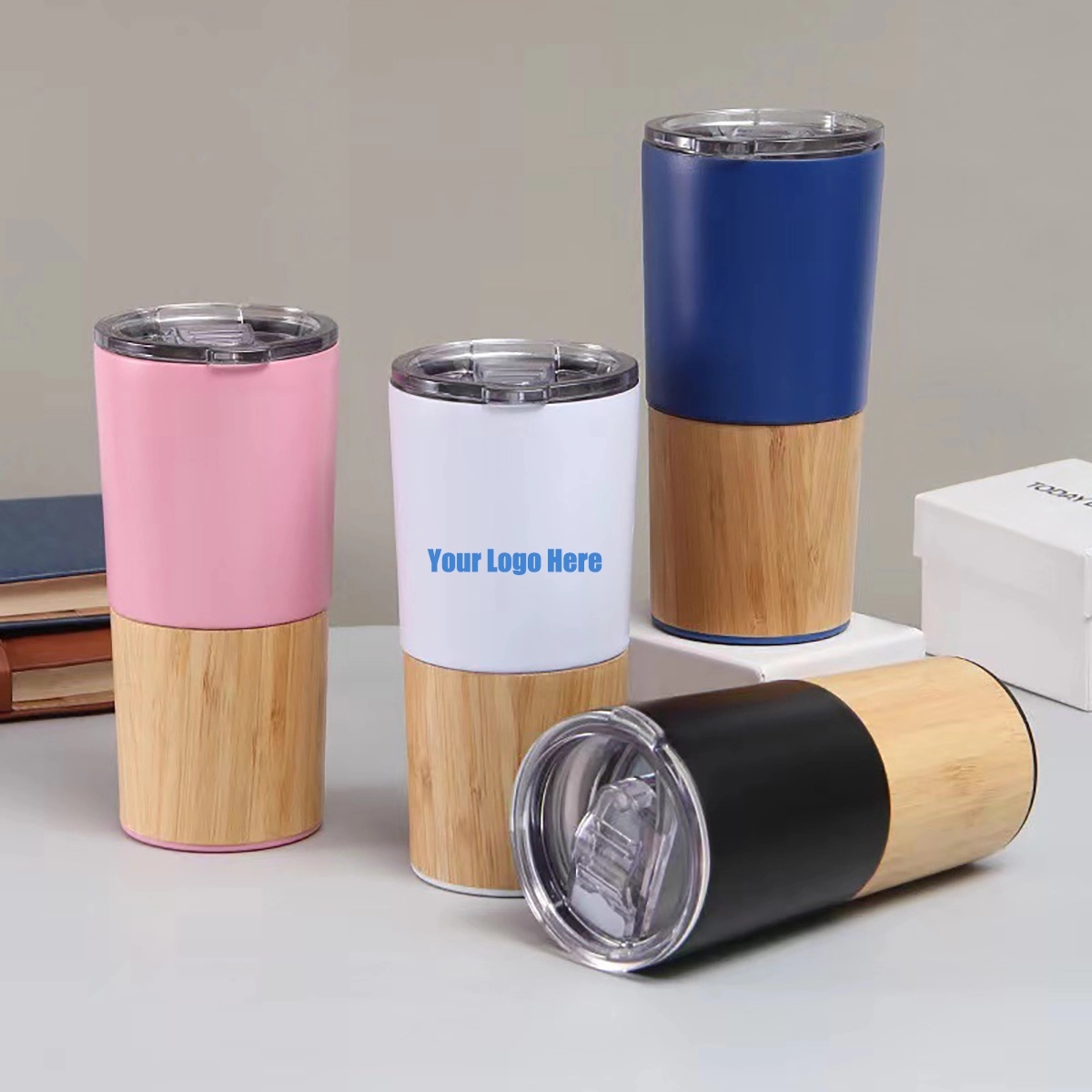 20 Oz Vacuum Insulated Bamboo Tumbler 12