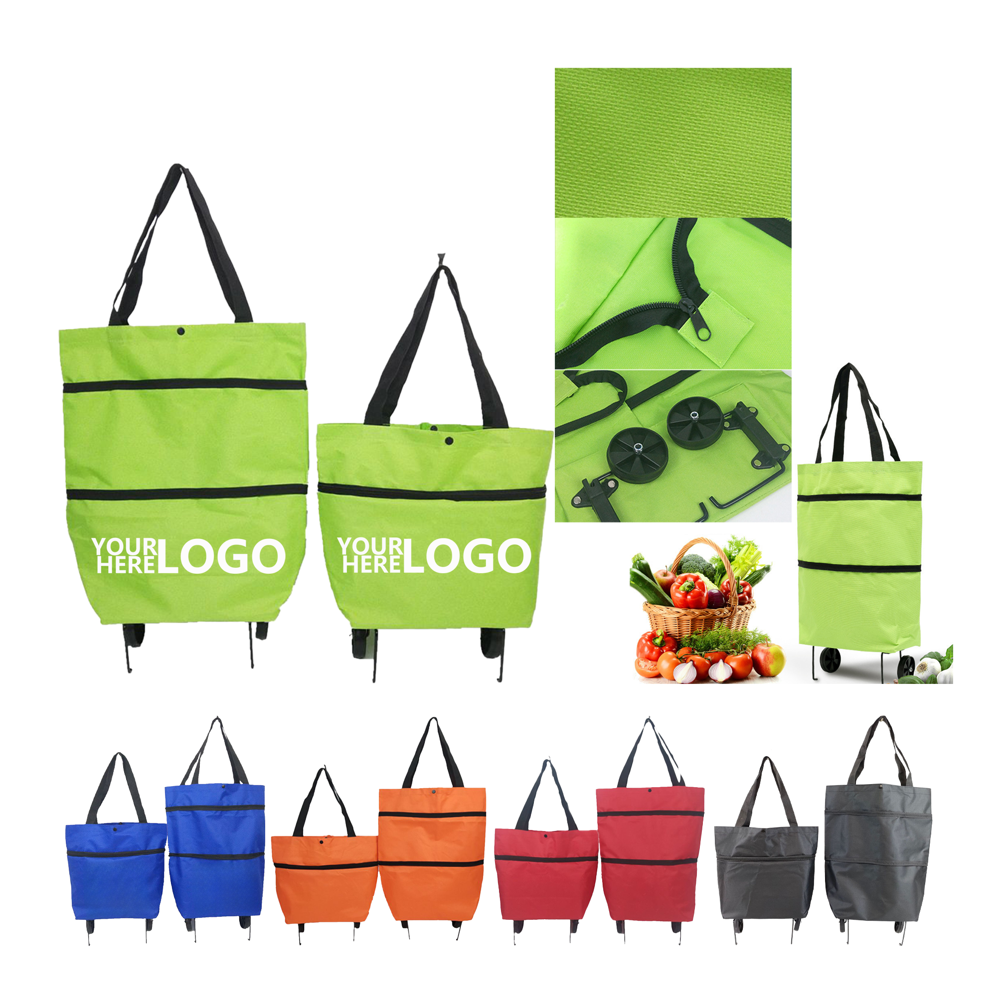 Portable Wheeled Collapsible Tote 2