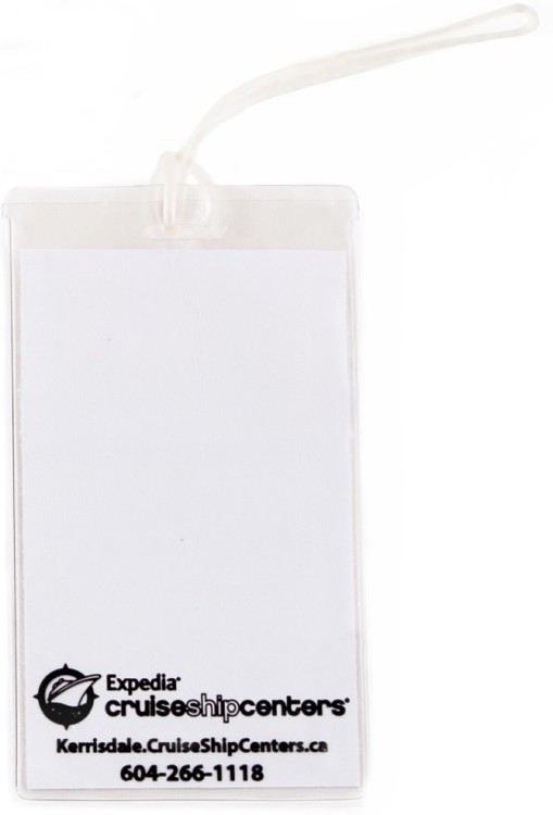 Cruise Luggage ID Tag w/ Plastic Loop (3 1/4" X 5 3/4") 2