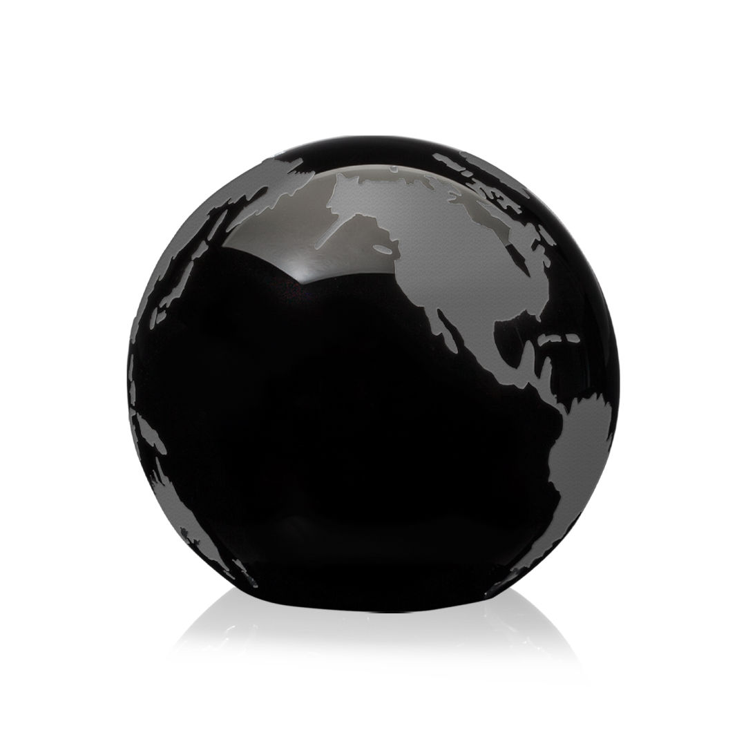 Globe Paperweight - Black 10