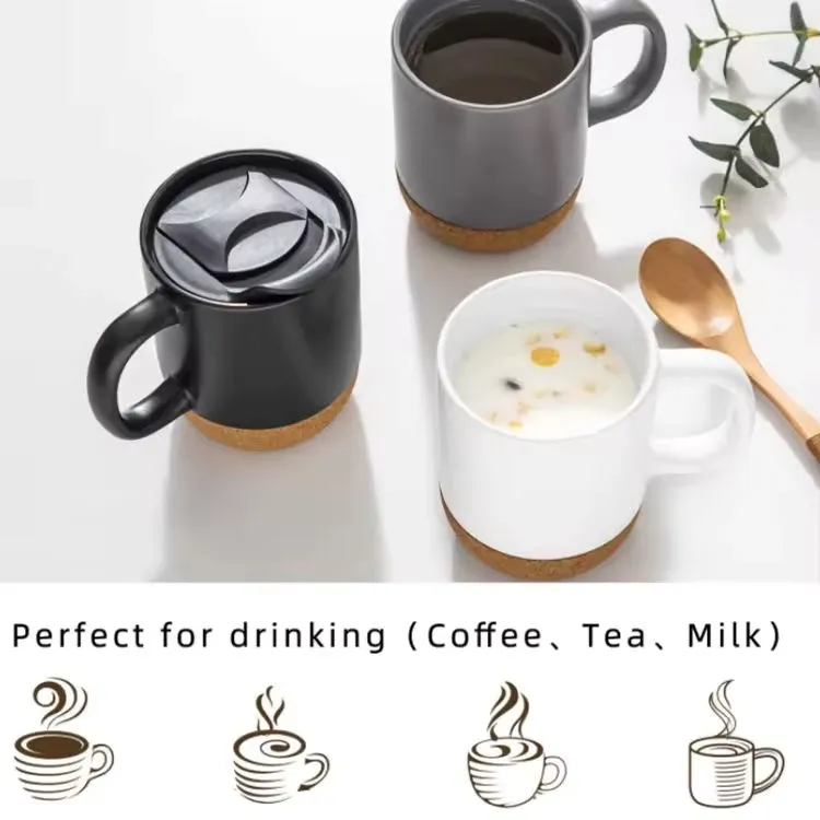 13 oz Ceramic Mug with Cork Base 5