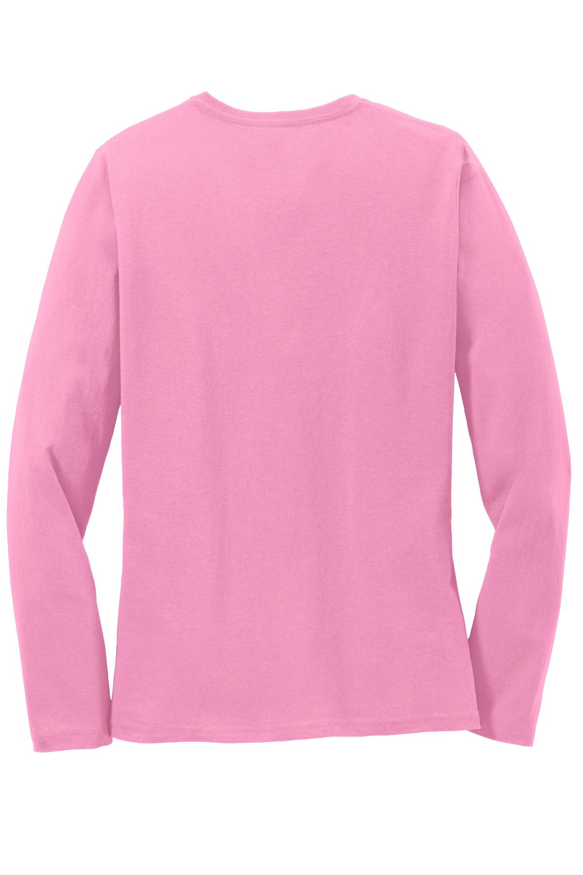 Port & Co Women's Long Sleeve Core Cotton Tee. LPC54LS 37