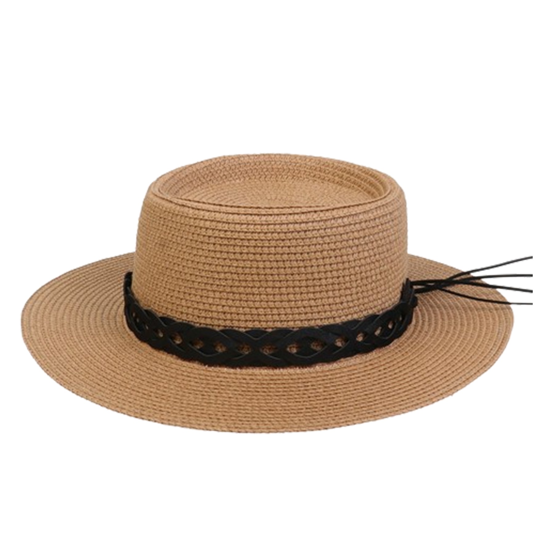 Summer Flat Sun Protective Straw Hat For Women 2