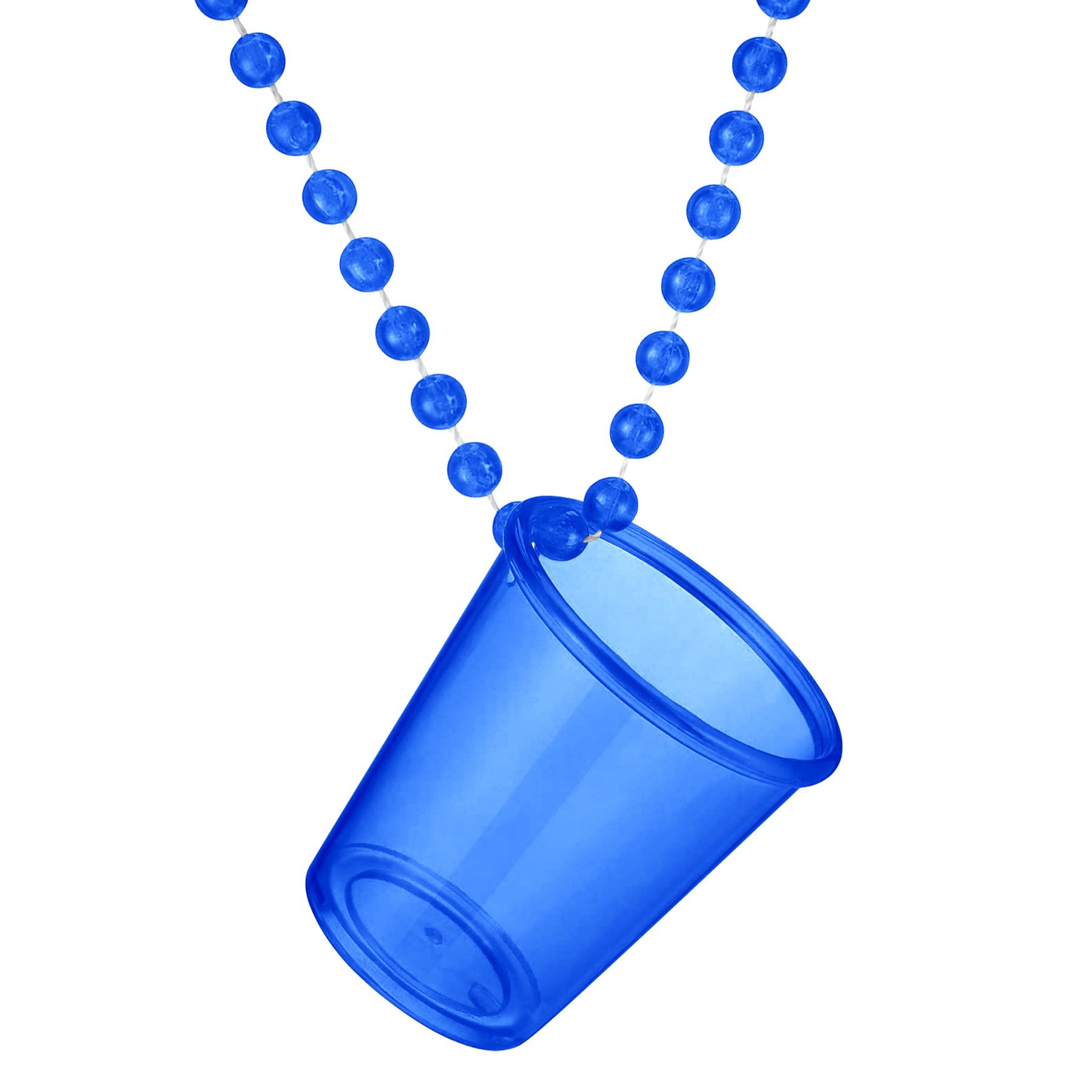 Plastic Shot Glass With Beaded Chain For Parties & Events 6
