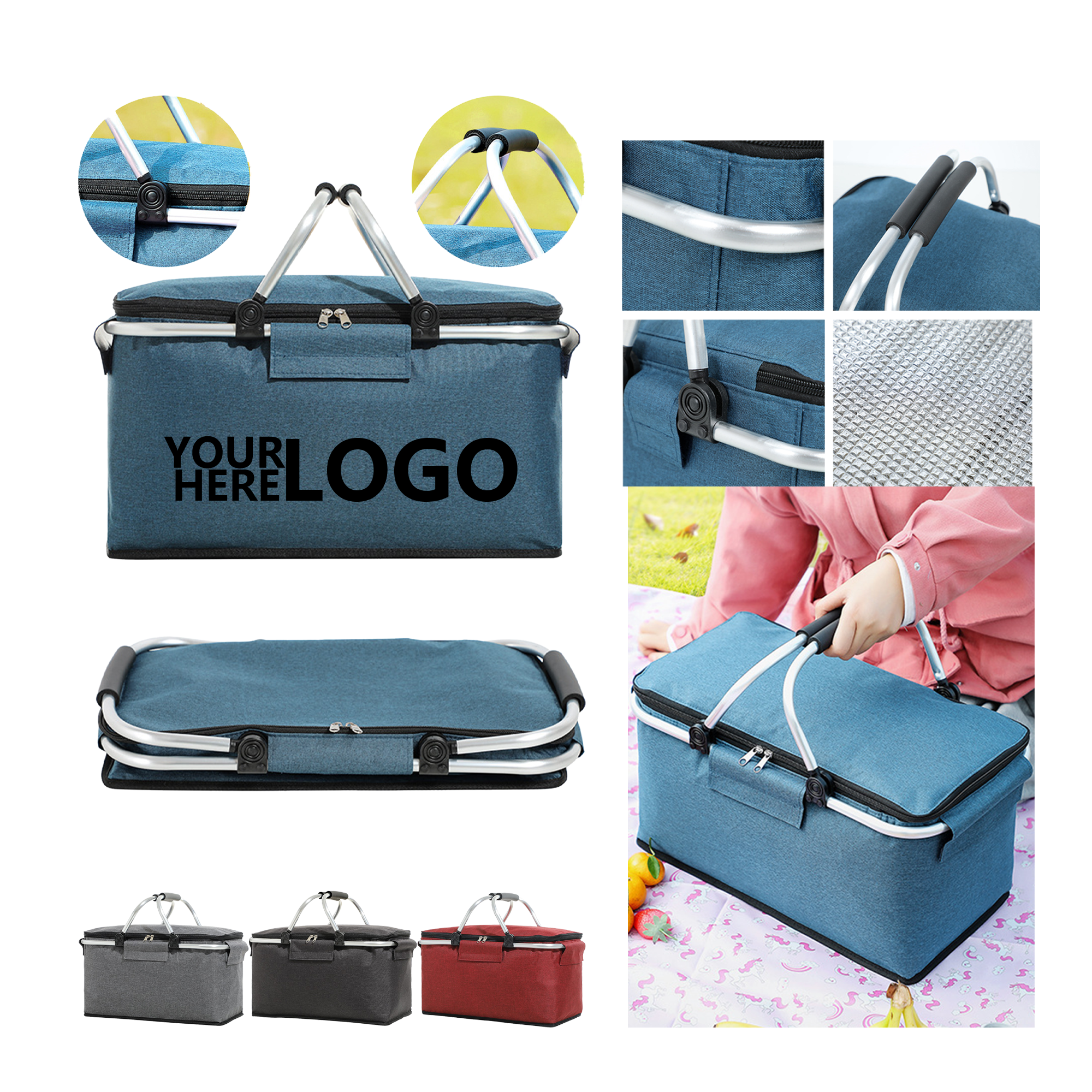 300D Oxford Canvas Cooler Tote 2