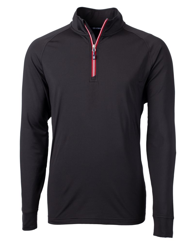 Cutter & Buck Adapt Recycled Soft Knit Stretch  Mens Quarter Zip Pullover 140