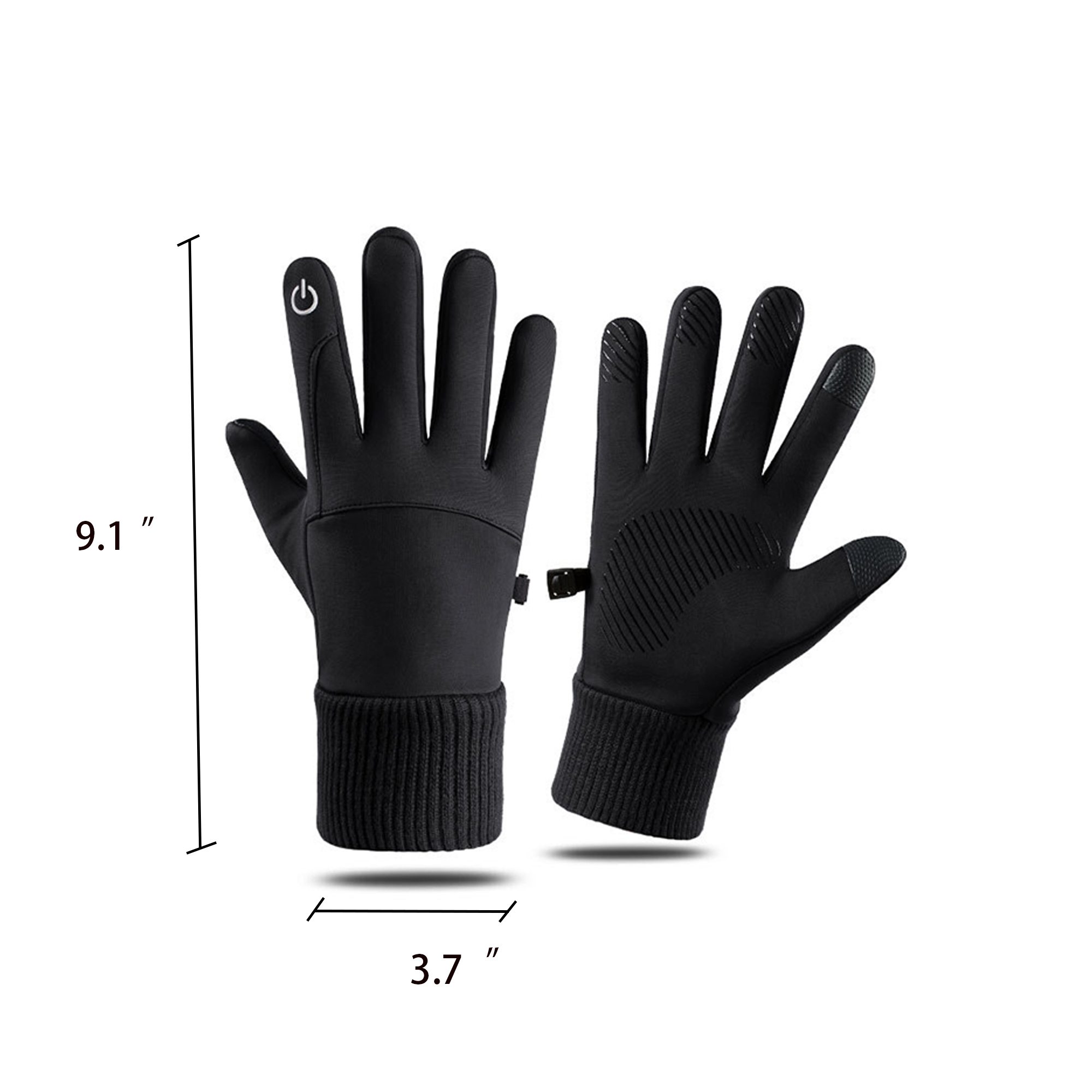 Touch Screen Winter Waterproof Filament Warm Cycling Gloves 3