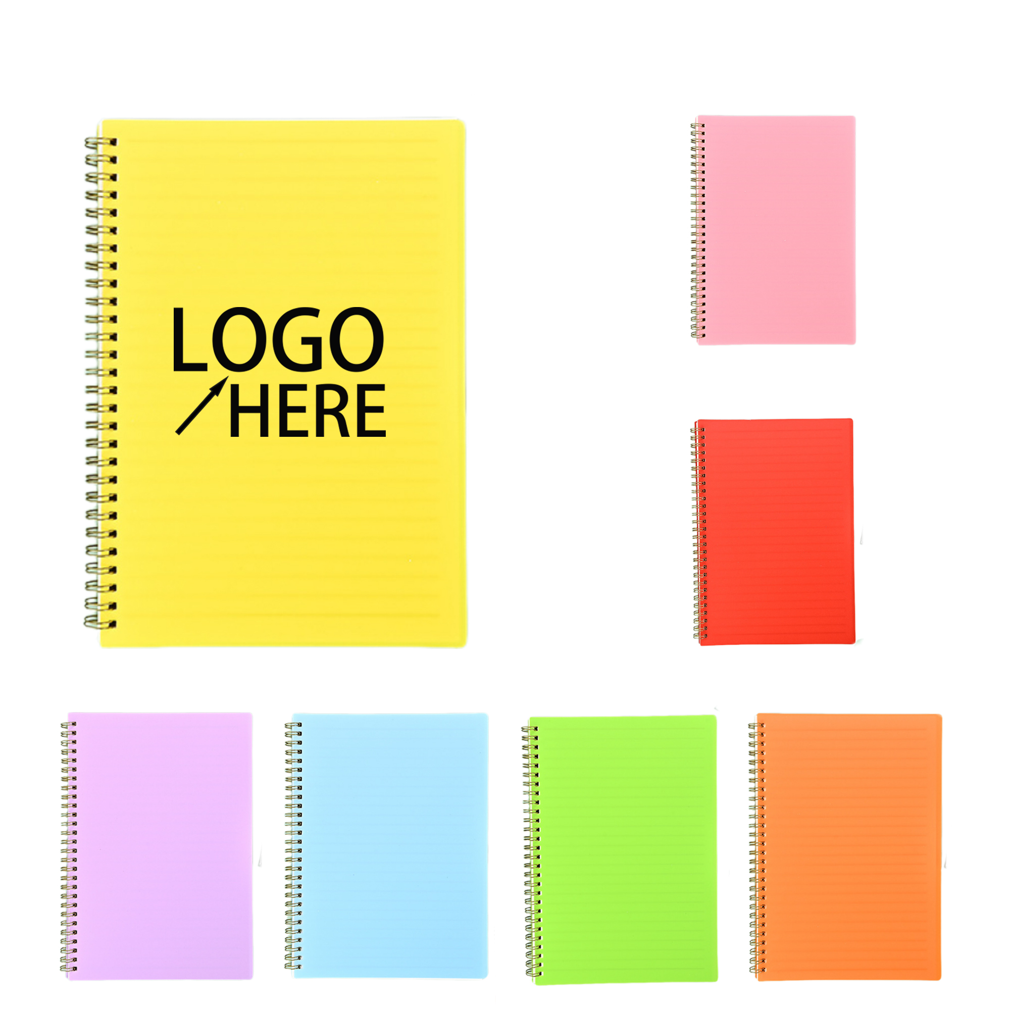 Durable A5 Notebook with Plastic Front and Paper Interior 2
