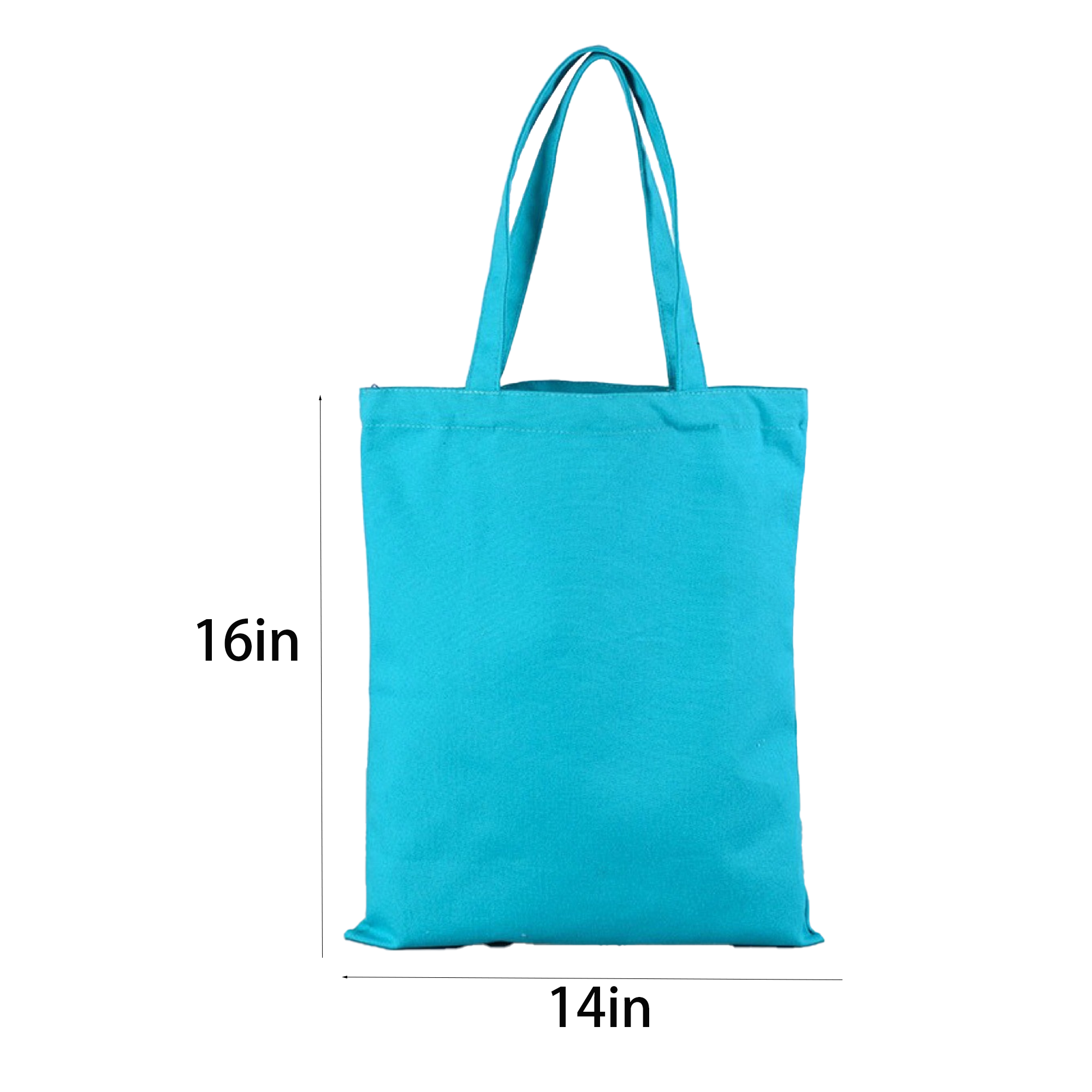 Cotton Canvas Tote Bag 14"W x 16"H, custom tote bag with logo imprint 4