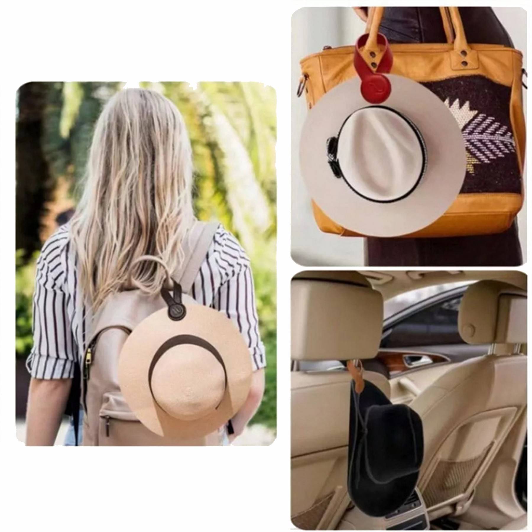 Magnetic PU Leather Hat Clip 7