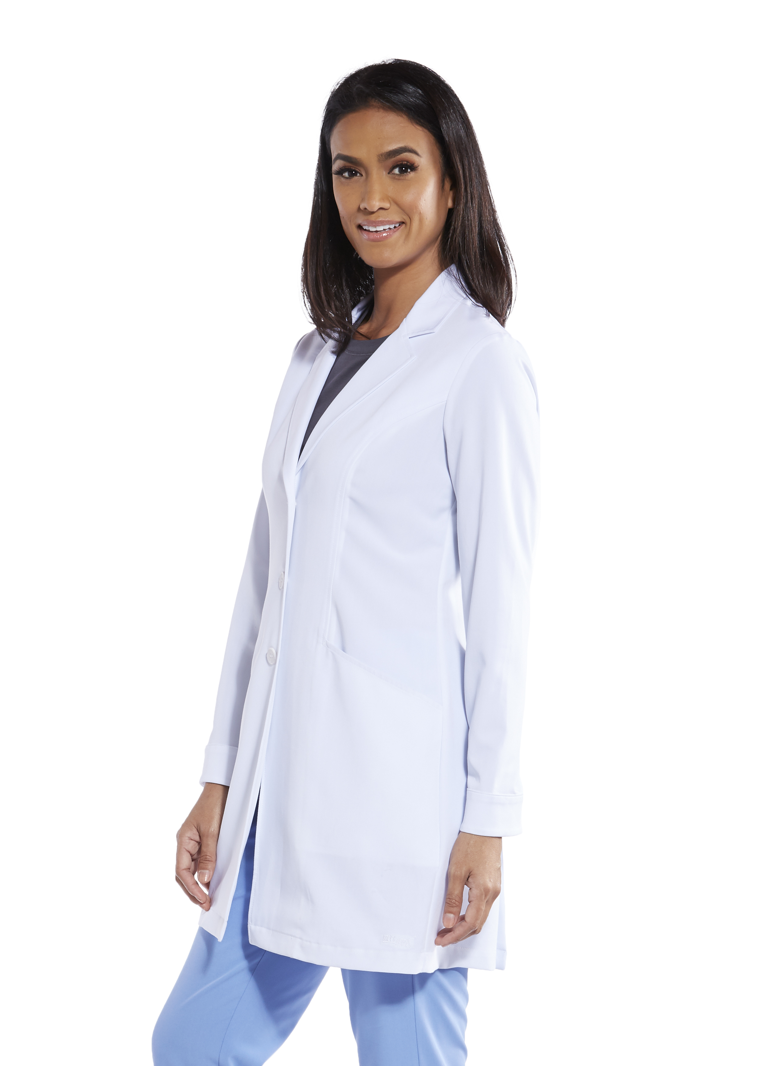 Grey's Anatomy Signature - Women's Two-Pocket 34" Mid-Length Eve Lab Coat