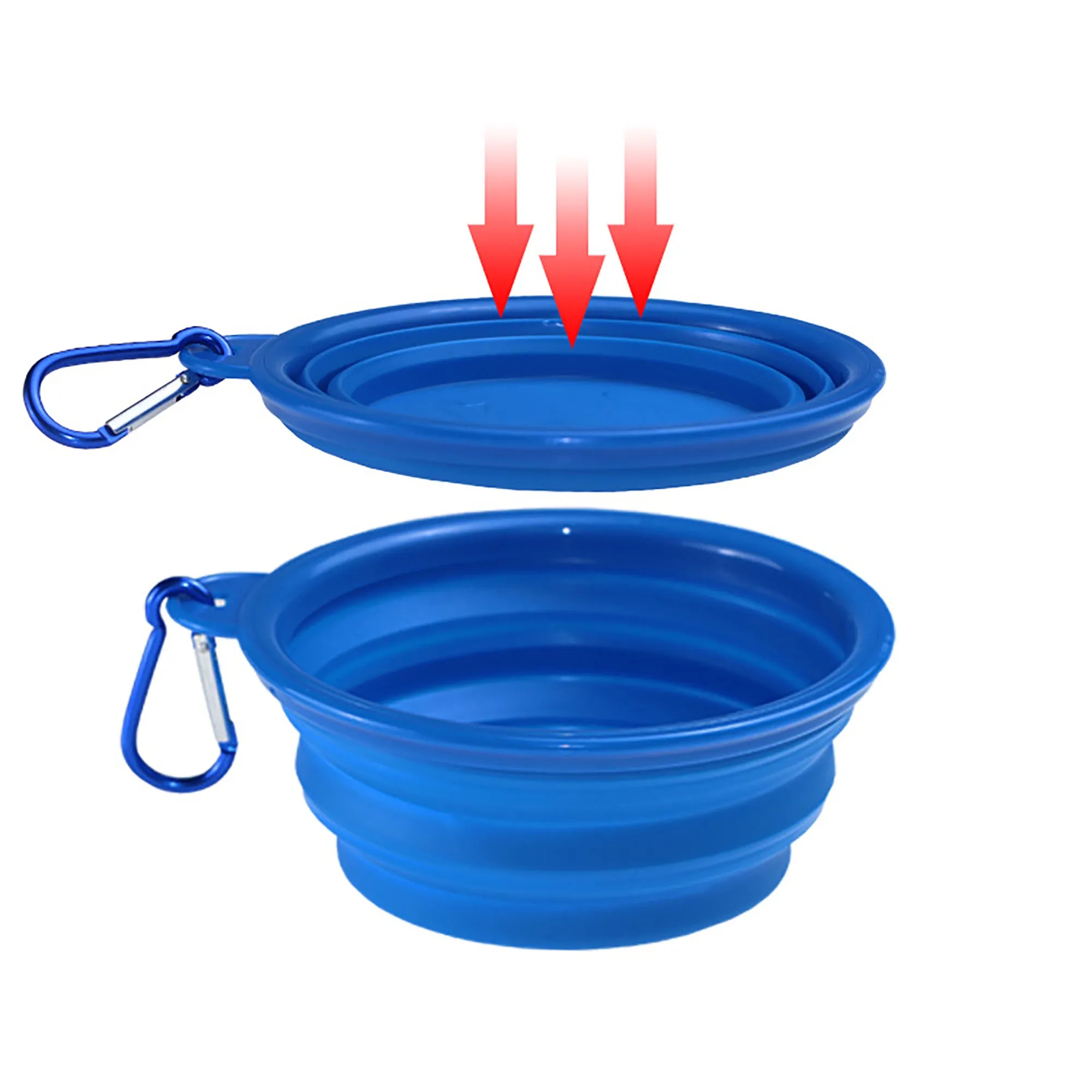 12Oz Pure Color TPE Collapsible Pet Bowl 4