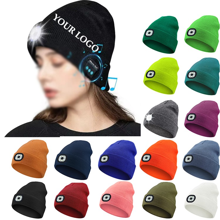 Beanie Hat With Led Light 1