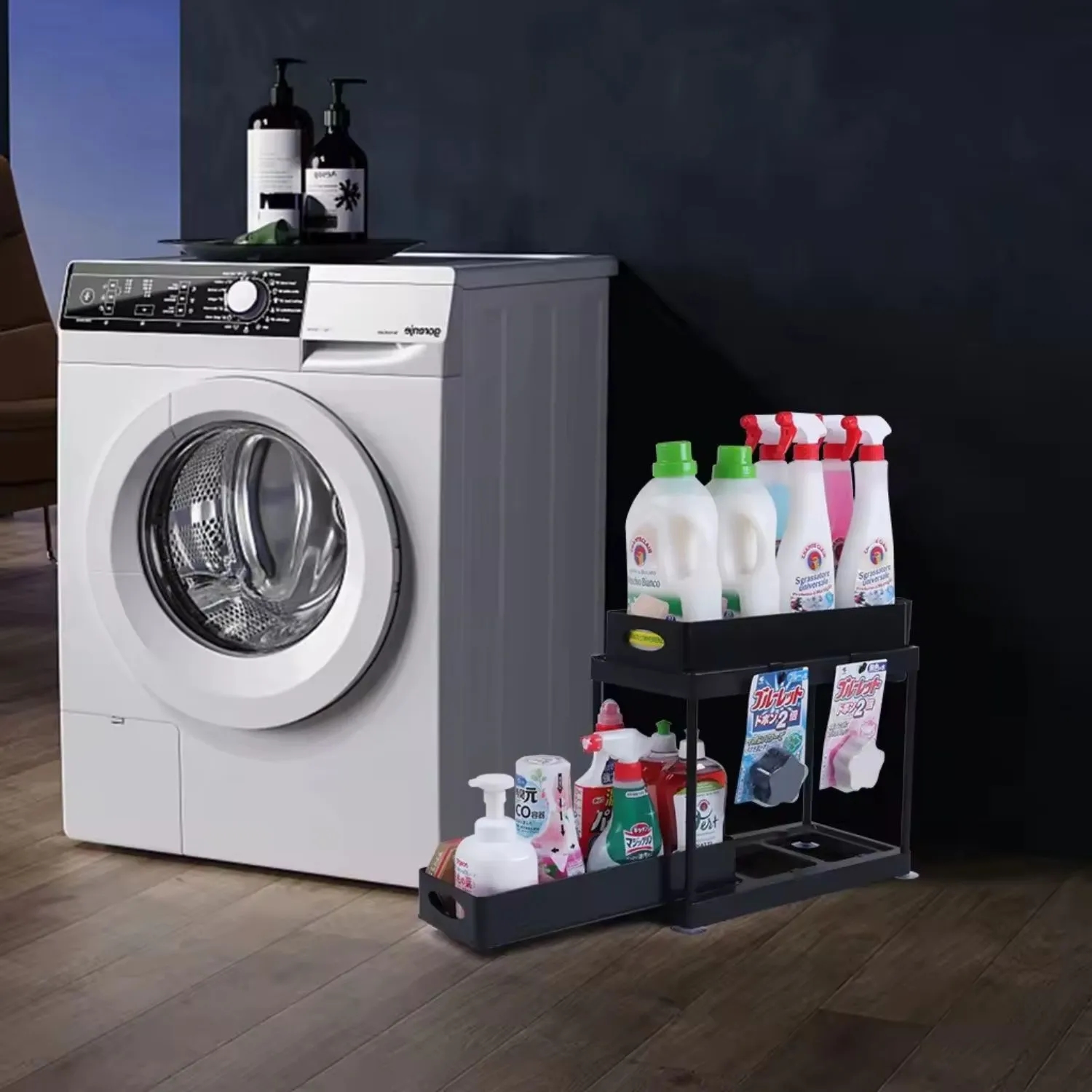 2 Tier Multipurpose Under Sink Organizer & Storage 3