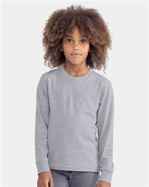 Youth Cotton Long Sleeve Tee - 3311 7