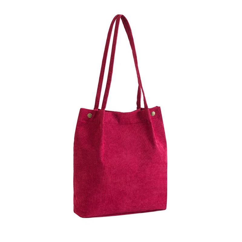 Portable Corduroy Tote Bag 1