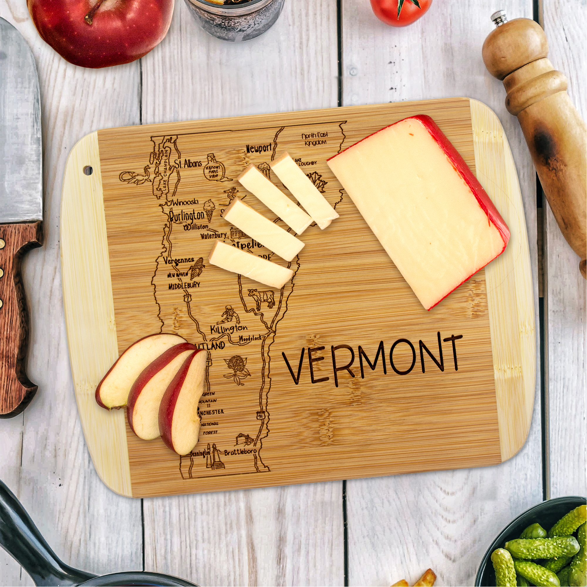 A Slice of Life Vermont Serving & Cutting Board 5