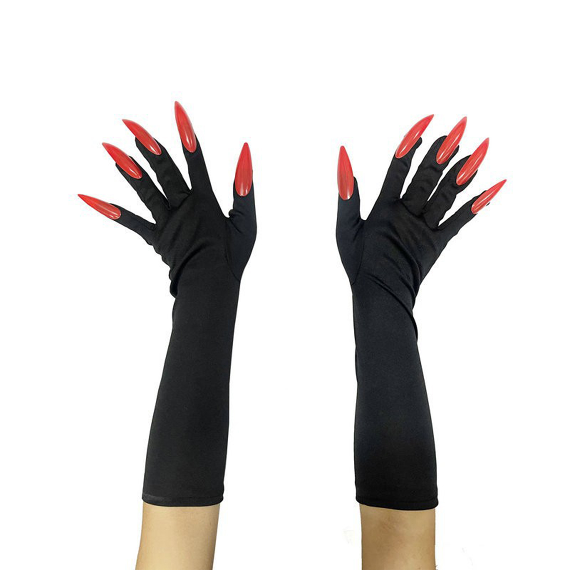 Witch Long Nails Halloween Gloves 3