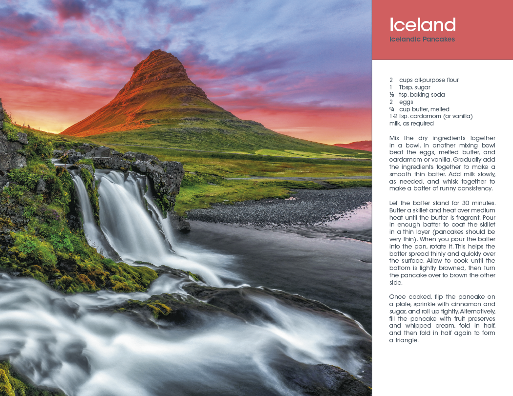 Triumph® Calendars World Scenes with Recipe Calendar 20