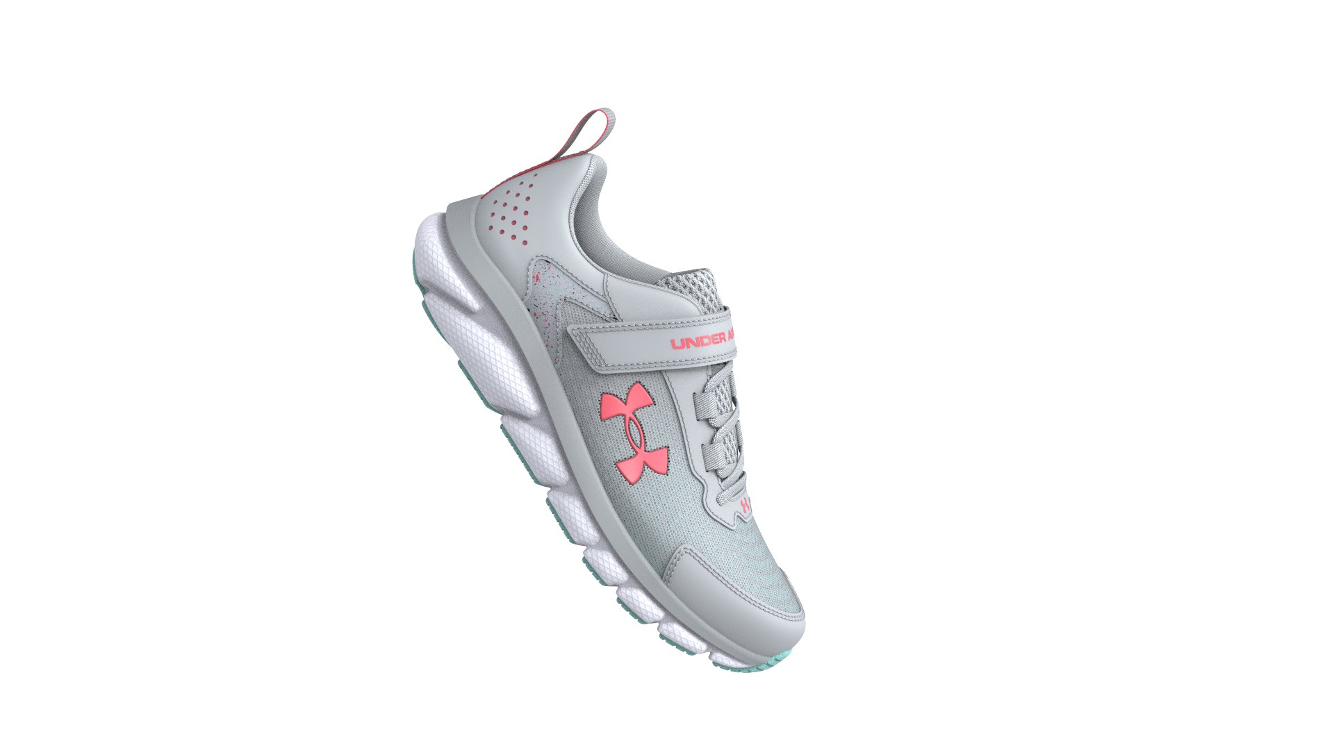 Girls' Pre-School UA Assert 9 AC Paint Splatter Running Shoes, custom youth shirt with logo imprint 2