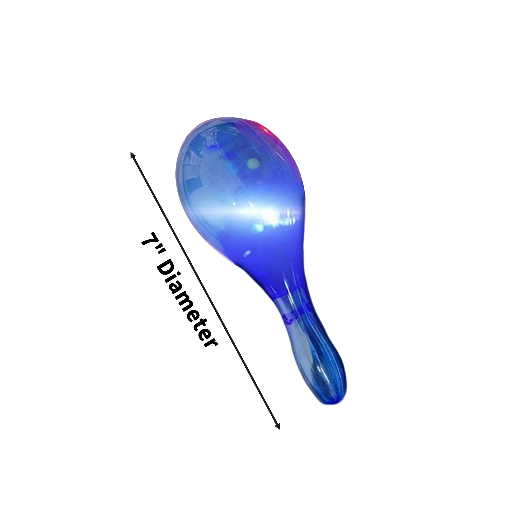 Light Up Glitter Maraca 7" 4